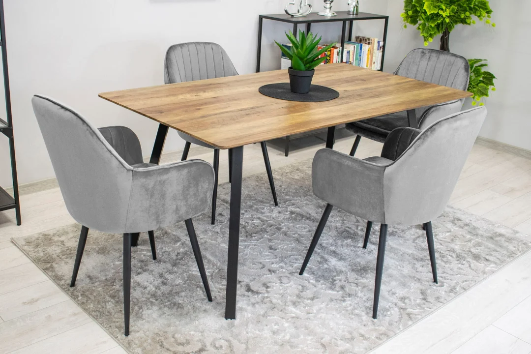 Stolica Lugo Velvet Grey 6