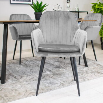 Stolica Lugo Velvet Grey 7