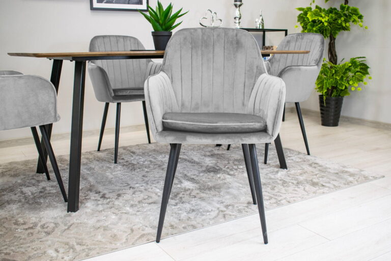 Stolica Lugo Velvet Grey 7