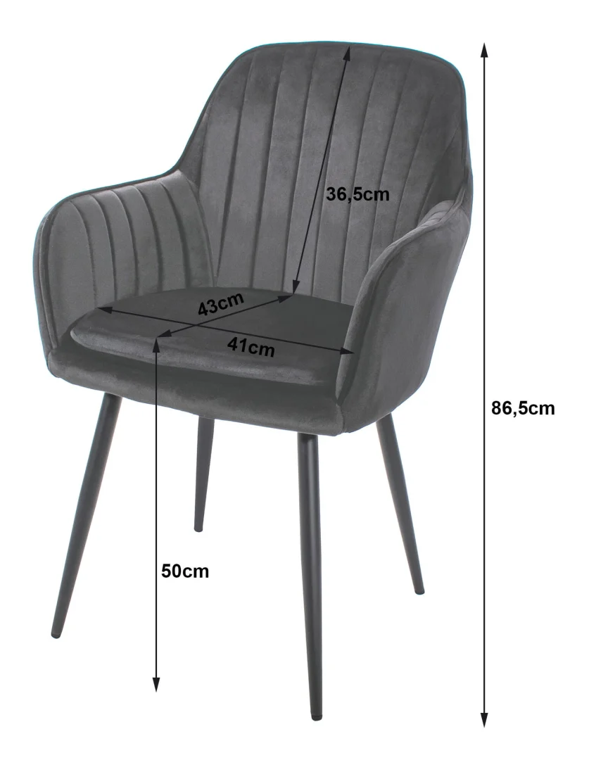 Stolica Lugo Velvet Mint 4