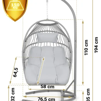 Viseća Fotelja Cocoon Premium Luisiana 13