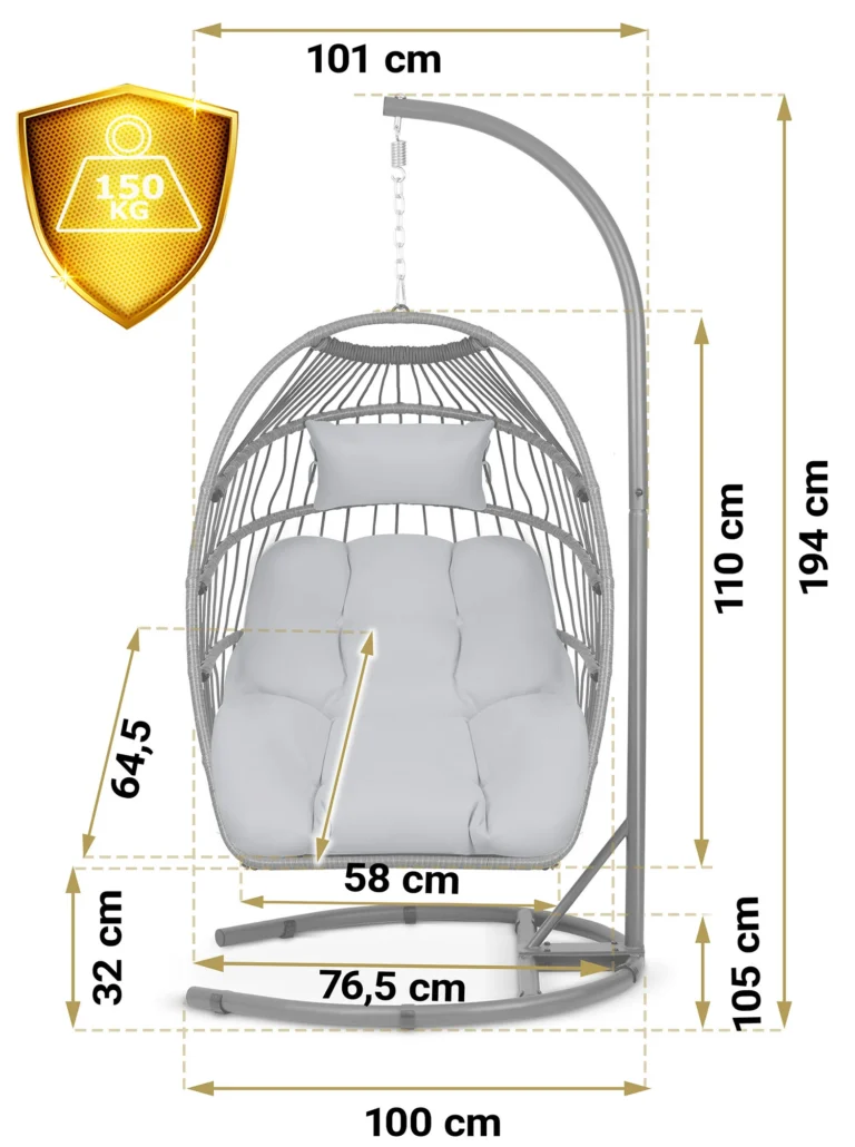 Viseća Fotelja Cocoon Premium Luisiana 13
