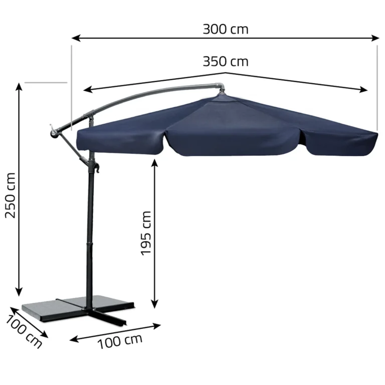 Vrtni Suncobran 8 Segmenata 350 Cm S Navlakom Plonos Pl 881 2