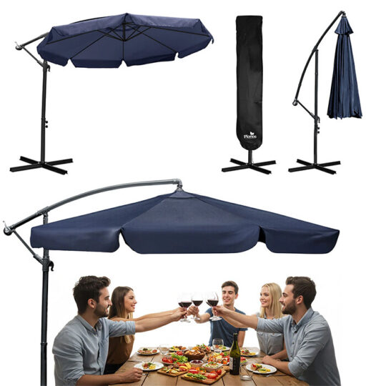 Vrtni Suncobran 8 Segmenata 350 Cm S Navlakom Plonos Pl 881
