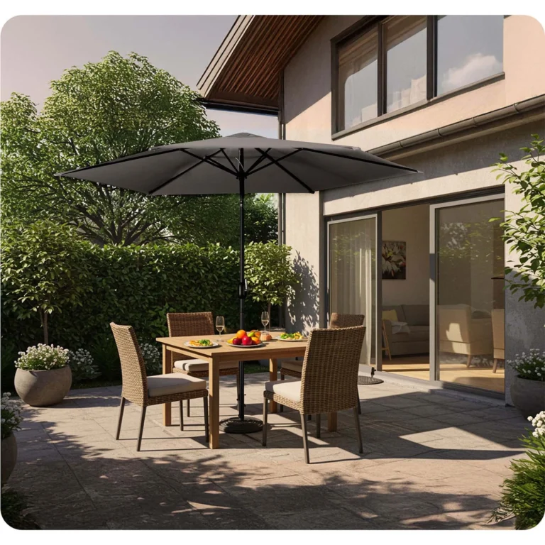 Vrtni Suncobran Basic Grey Plonos 11
