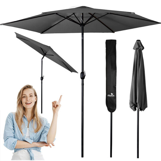 Vrtni Suncobran Basic Grey Plonos