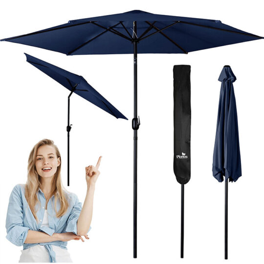 Vrtni Suncobran Basic Navy Plonos