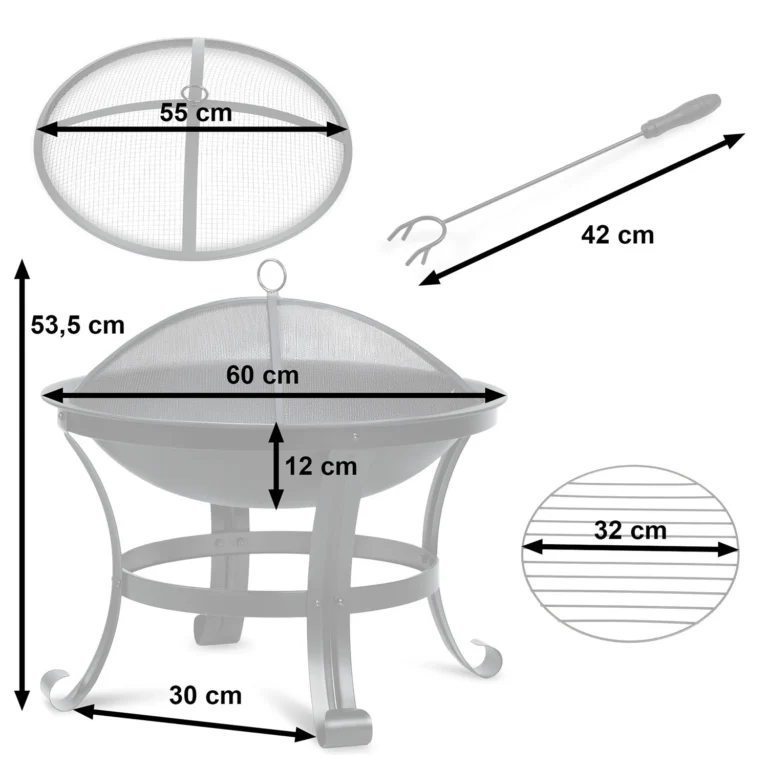 Vrtno Ognjište Berdsen 60cm 2