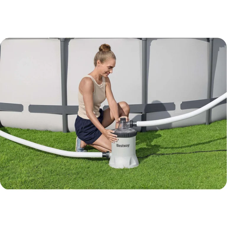 Pumpa Za Filtriranje Bazena 5678 Lh + Filter Kuglice Bestway 58870 1