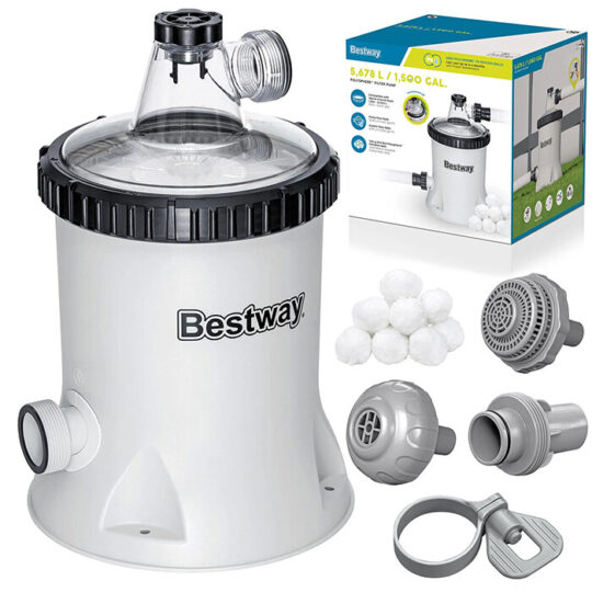 Pumpa Za Filtriranje Bazena 5678 Lh + Filter Kuglice Bestway 58870