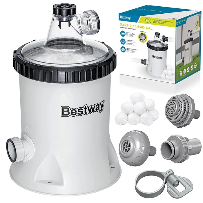 Pumpa Za Filtriranje Bazena 5678 Lh + Filter Kuglice Bestway 58870