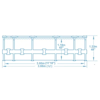Vrtni Bazen S Okvirom 366 X 122 Cm 6 U 1 Bestway 56420 6