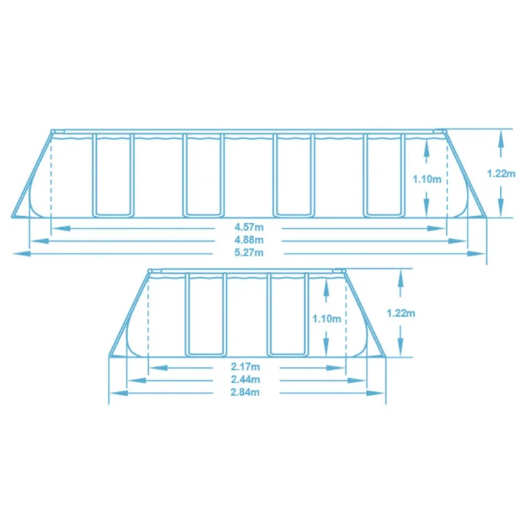 Vrtni Bazen S Okvirom 488 X 244 X 122 Cm 11 U 1 Bestway 56671n 6