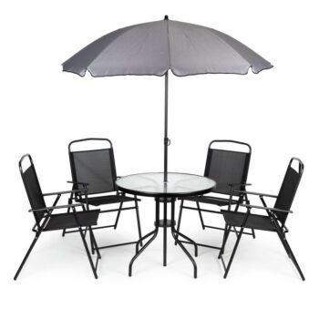 Vrtni Set Sa 4 Stolice I Suncobranom Multigarden 1