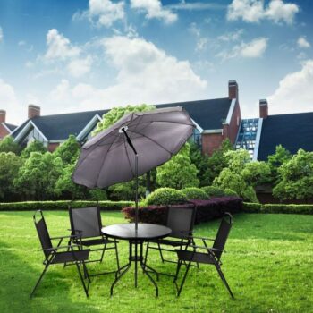 Vrtni Set Sa 4 Stolice I Suncobranom Multigarden 2