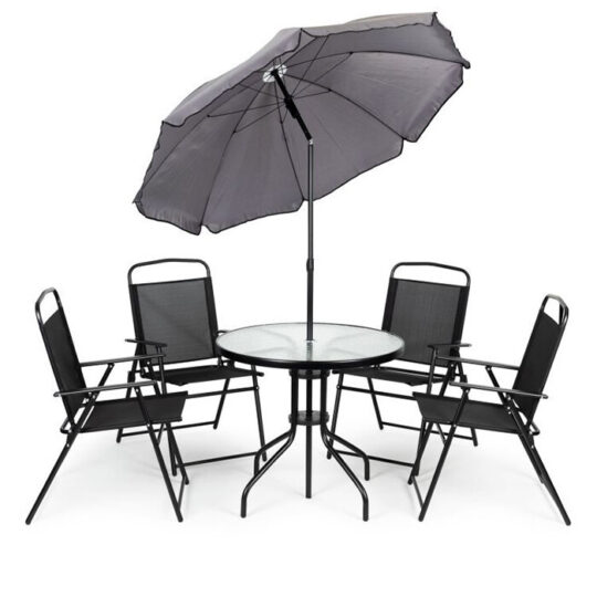 Vrtni Set Sa 4 Stolice I Suncobranom Multigarden