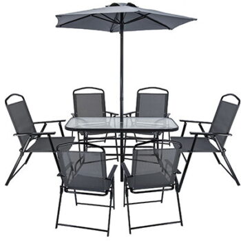 Vrtni Set Sa 6 Stolica I Suncobranom Multigarden 1