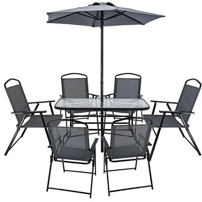 Vrtni Set Sa 6 Stolica I Suncobranom Multigarden 1
