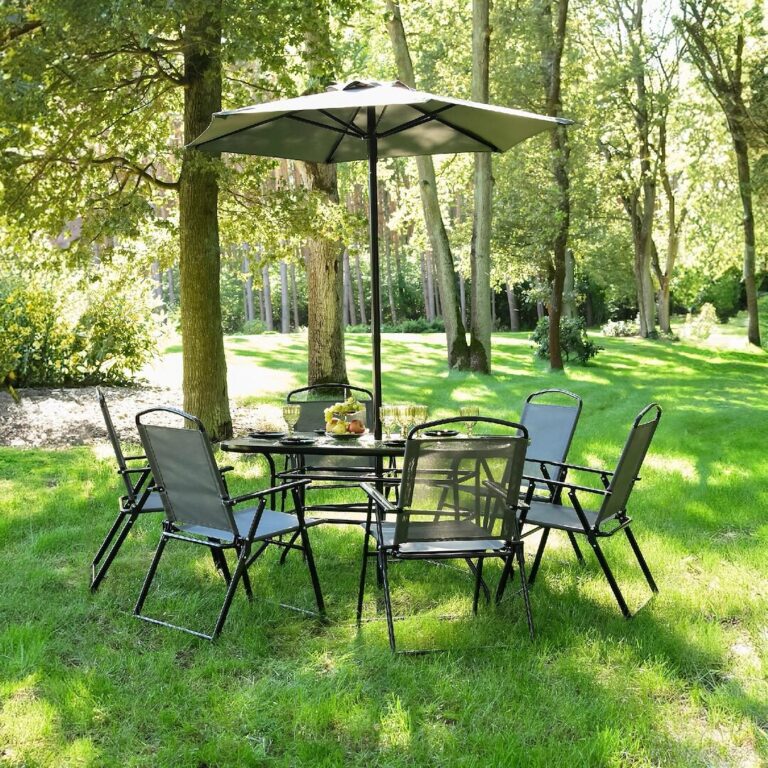 Vrtni Set Sa 6 Stolica I Suncobranom Multigarden 7