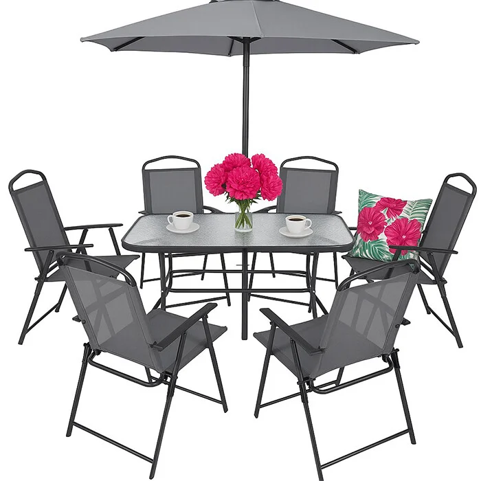 Vrtni Set Sa 6 Stolica I Suncobranom Multigarden