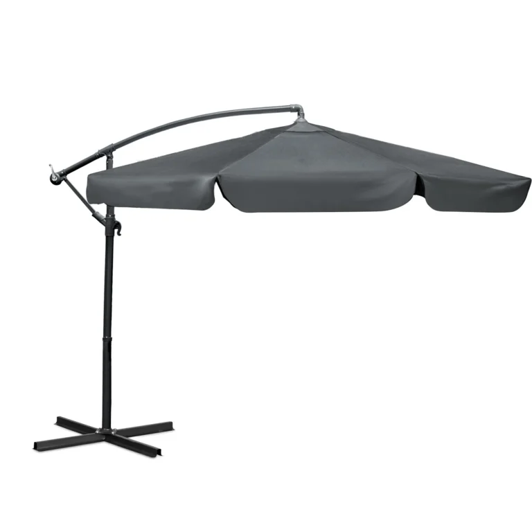 Vrtni Suncobran 6 Segmenata 350 Cm S Navlakom Plonos Pl 881 Grey 2