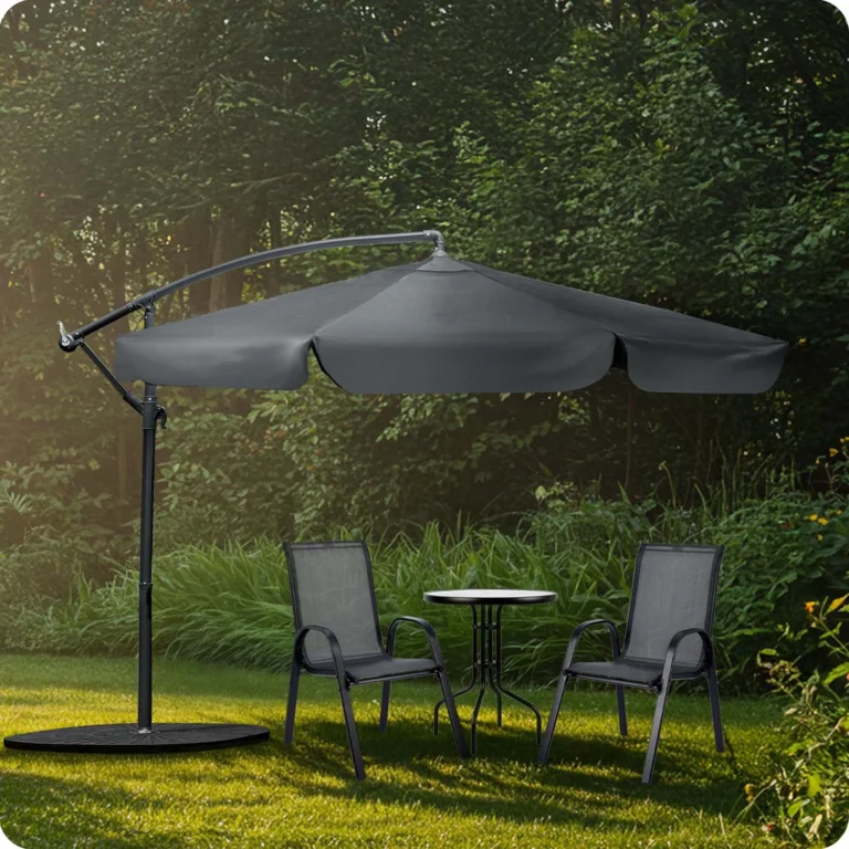 Vrtni Suncobran 6 Segmenata 350 Cm S Navlakom Plonos Pl 881 Grey 8