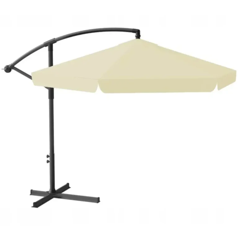 Vrtni Suncobran S Rasvjetom 300cm Beige 5