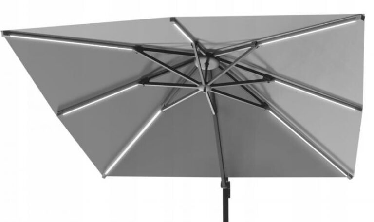 Vrtni Suncobran S Rasvjetom Roma 3x3 1