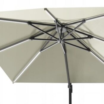 Vrtni Suncobran S Rasvjetom Roma 3x3 Beige 1