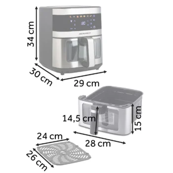 Air Fryer Berdsen Bd 656 Srebrna 4