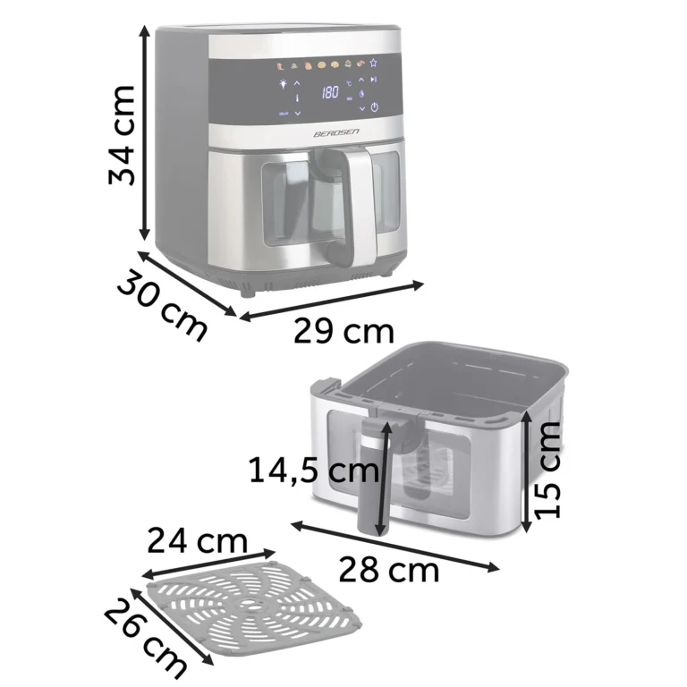 Air Fryer Berdsen Bd 656 Srebrna 4