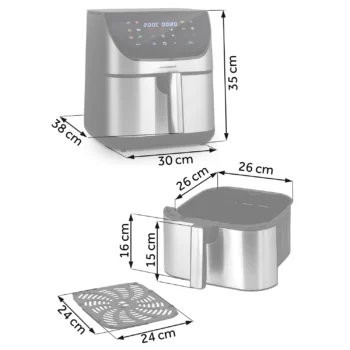 Air Fryer Berdsen Bd 659 Srebrna 2