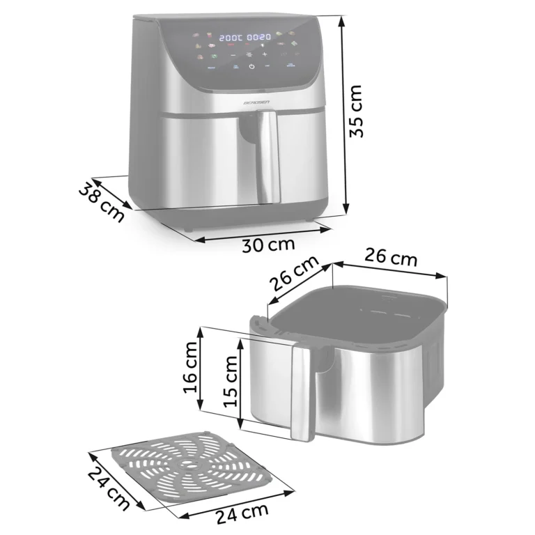 Air Fryer Berdsen Bd 659 Srebrna 2