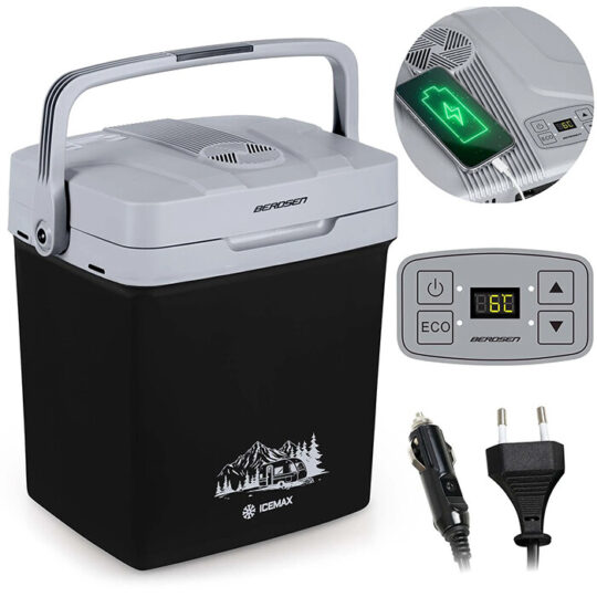 Putni Kompresorski Hladnjak 26l Berdsen Icemax Black