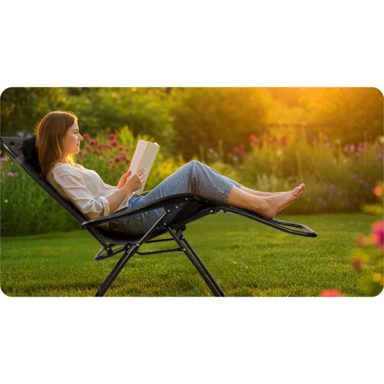 Sklopiva Vrtna Ležaljka S Jastukom Chillwell Soft Dark 8