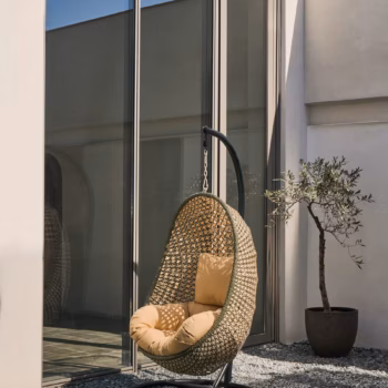 Viseća Fotelja Cira Premium Grey Base 1