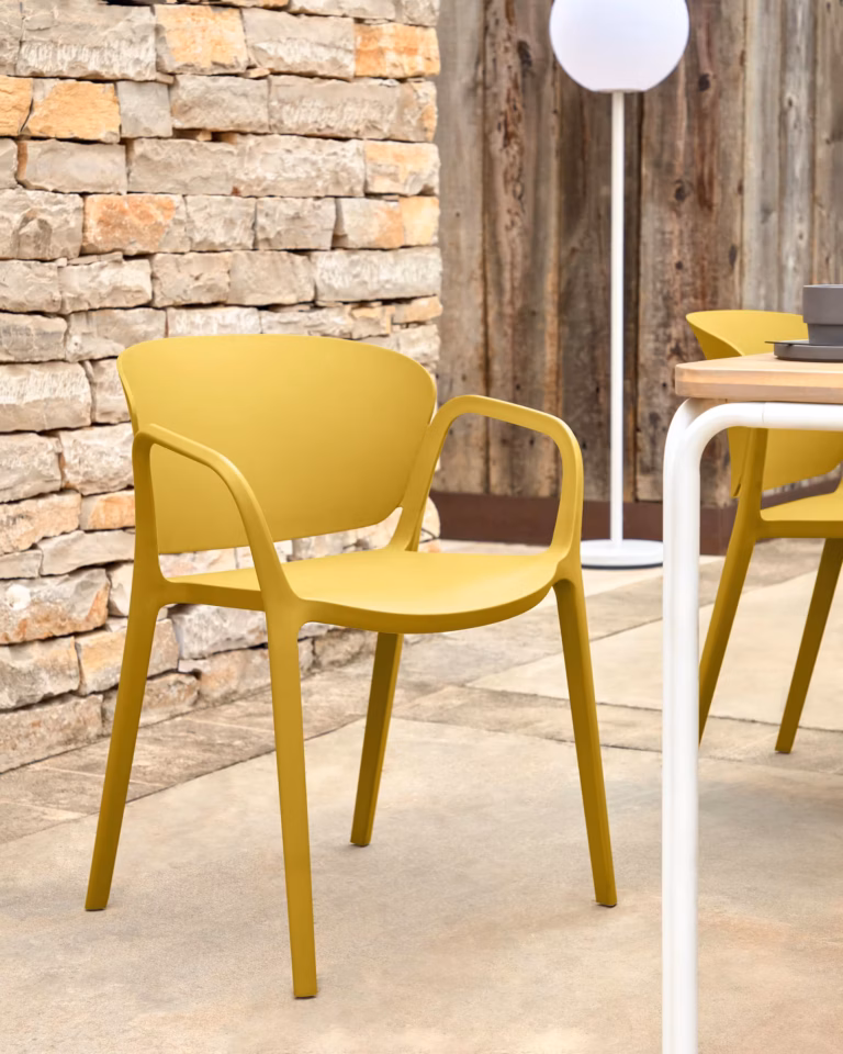 Vrtna Stolica Ania Yellow Kave Home 1