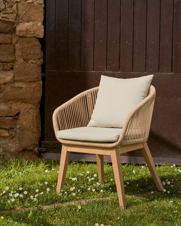 Vrtna Stolica Portalo Beige Kave Home 1