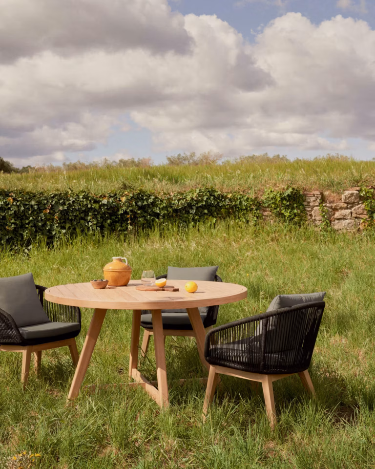 Vrtna Stolica Portalo Dark Kave Home 3