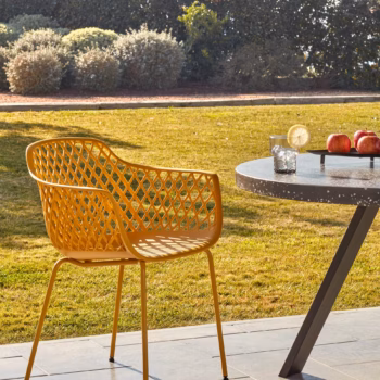 Vrtna Stolica Quinn Yellow Kave Home 1