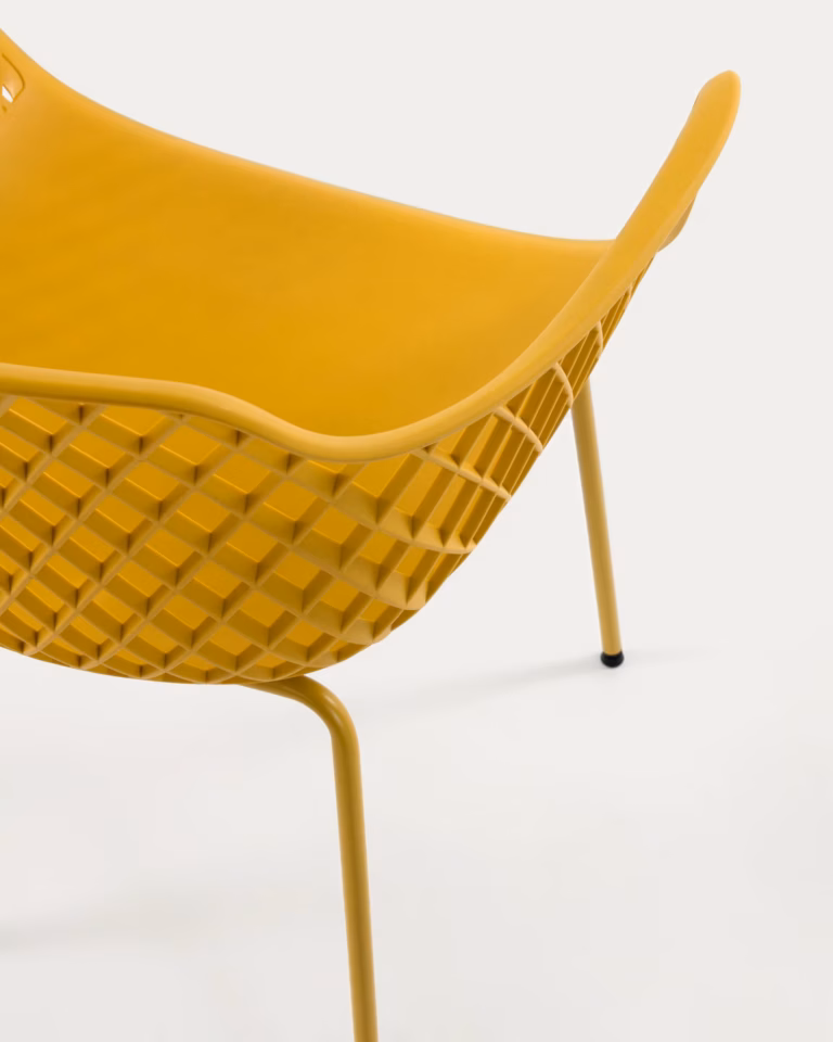 Vrtna Stolica Quinn Yellow Kave Home 2