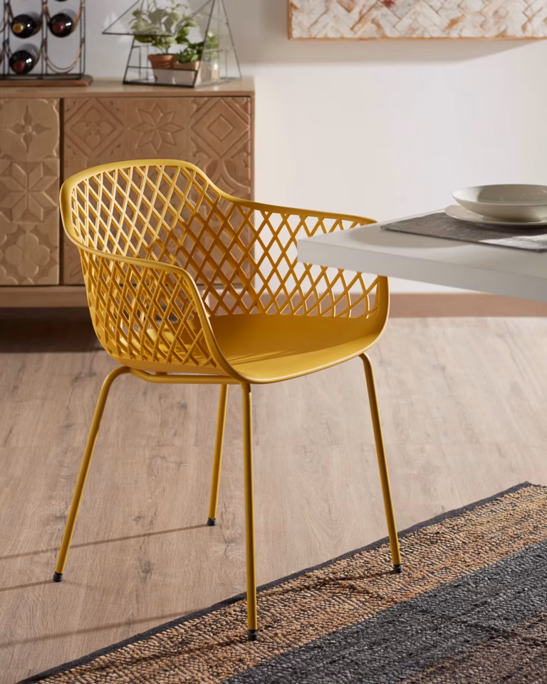 Vrtna Stolica Quinn Yellow Kave Home 3