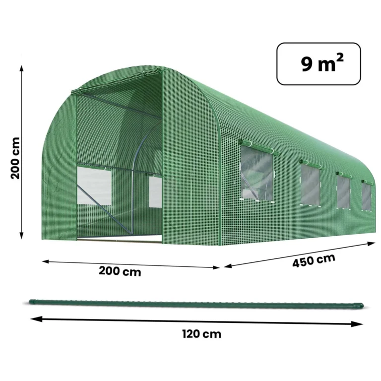 Vrtni Plastenik 2x4,5m (9m2) Plonos 3