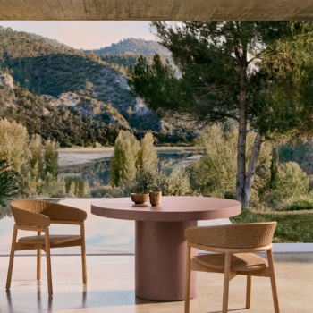 Vrtni Stol Aiguablava Terracotta Kave Home 1