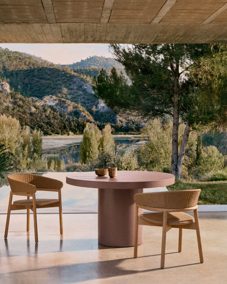 Vrtni Stol Aiguablava Terracotta Kave Home 1