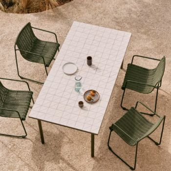 Vrtni Stol Maurina White Kave Home 1