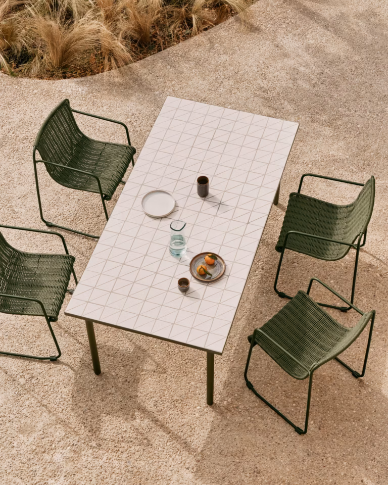 Vrtni Stol Maurina White Kave Home 1