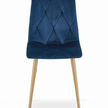 Stolica Libra Plava Aksamit Wood 1