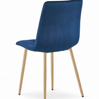 Stolica Libra Plava Aksamit Wood 4