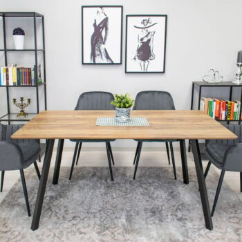 Stolica Lugo Velvet Graphite 5